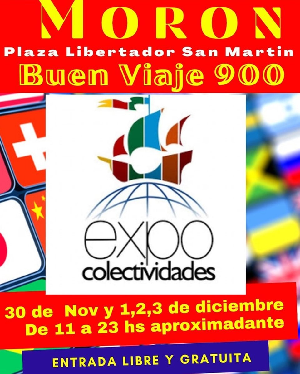 Vuelve la Expo Colectividades a Mor&oacute;n este fin de semana.