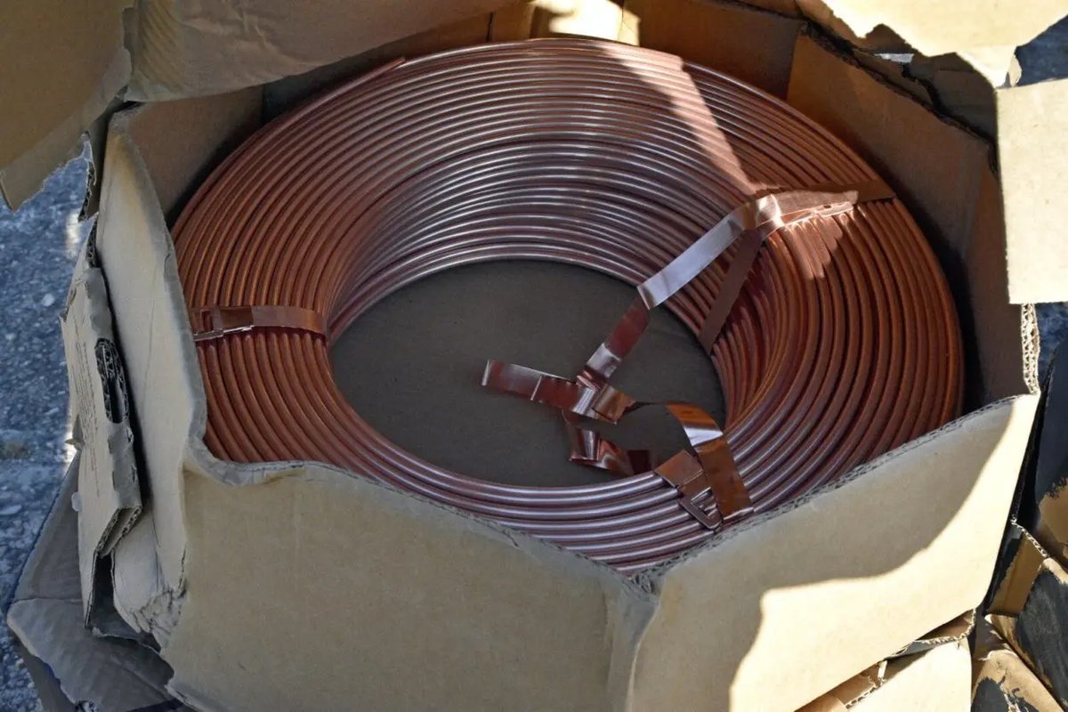 Parte del cobre que iba a ser contrabandeado a Hurlingham.