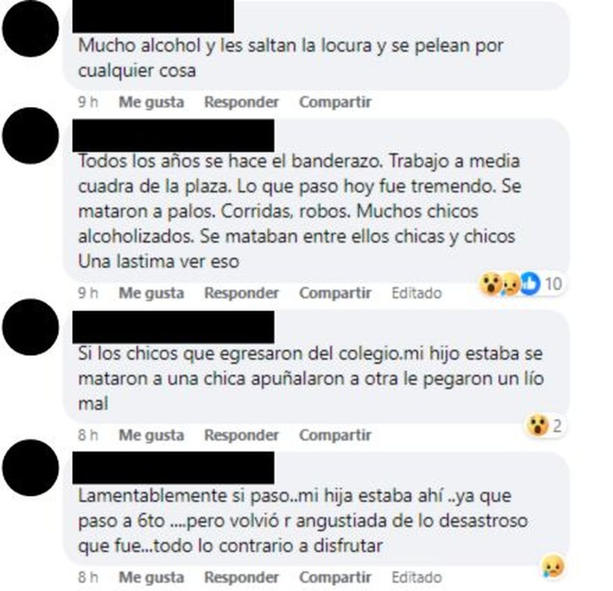 Mor&oacute;n: quejas de vecinos por los festejos en la plaza