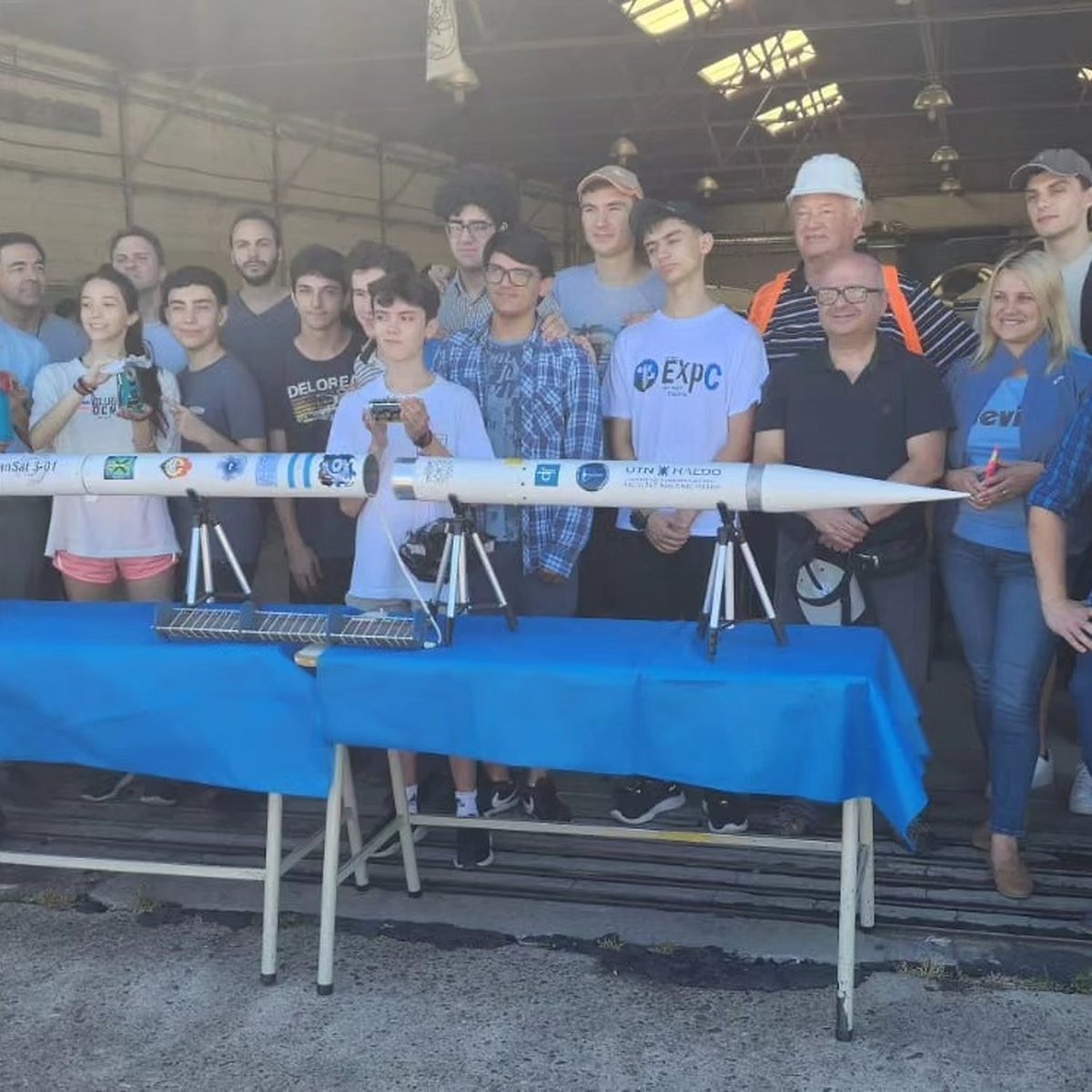 El nuevo cohete lanzado en EL Palomar.