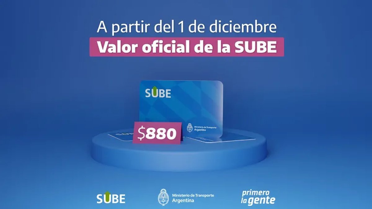 SUBE: aument&oacute; el valor del pl&aacute;stico.