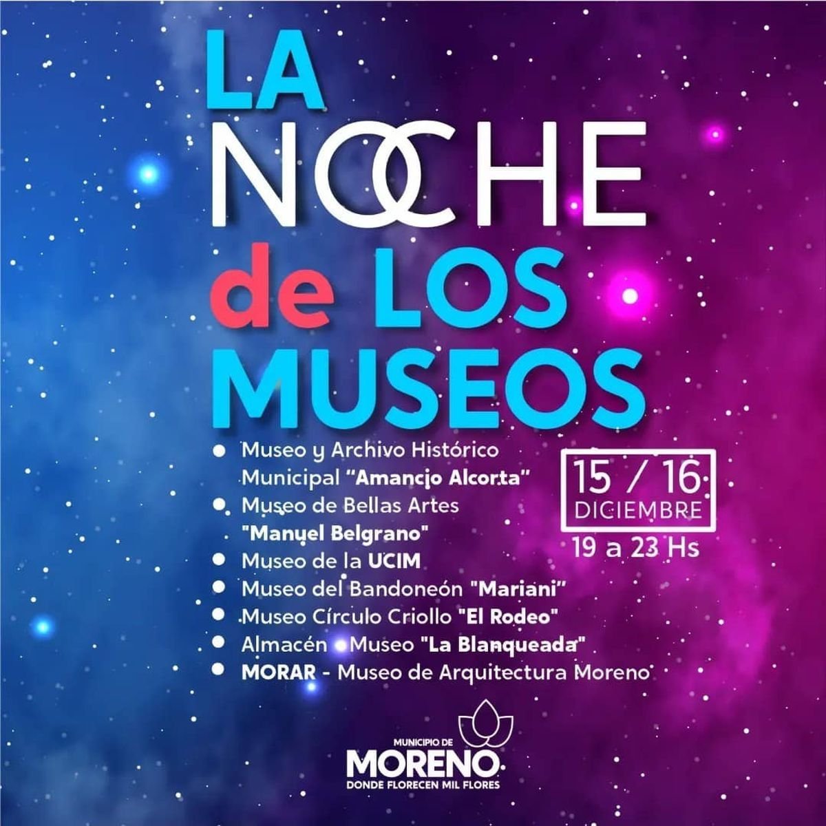 La Noche de los Museos en Moreno.