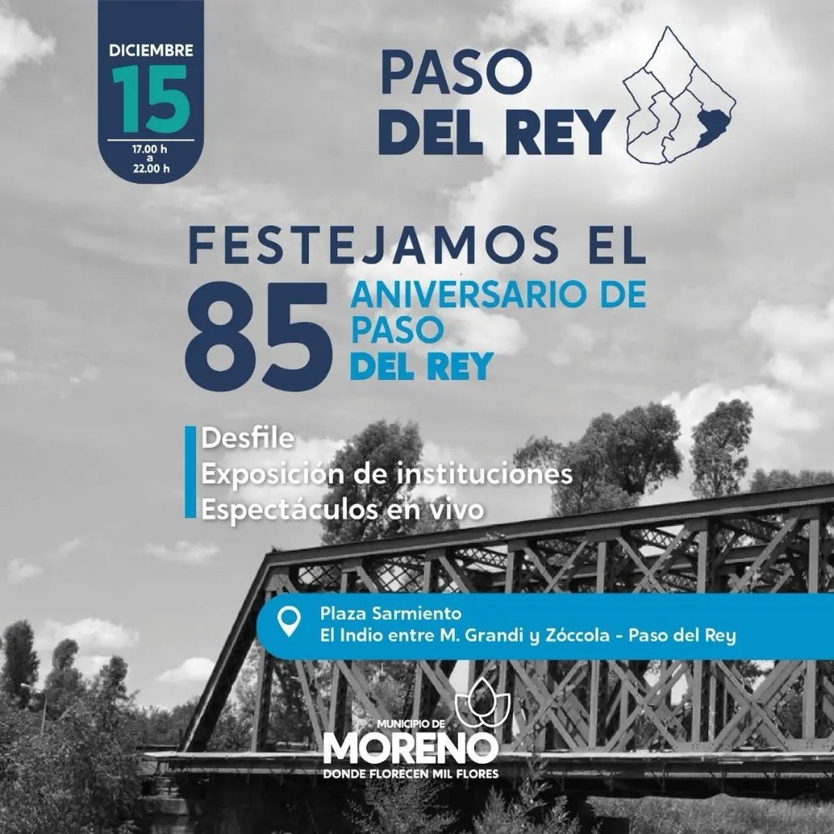 Festejos por el aniversario de Paso del Rey.