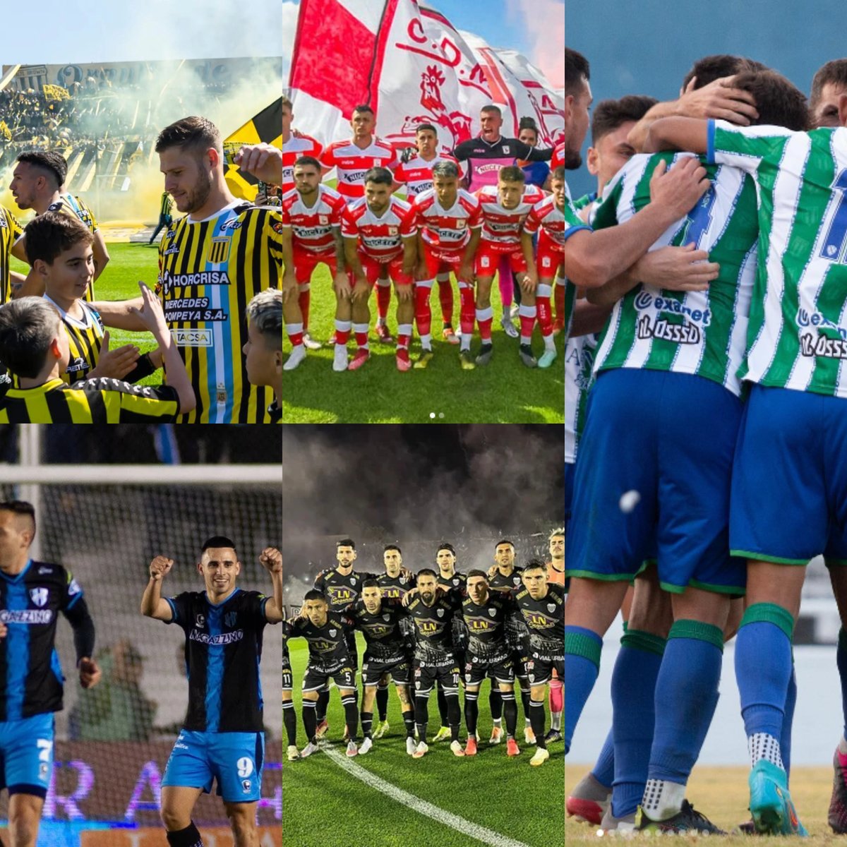 Almirante Brown, Deportivo Mor&oacute;n, Estudiantes de Buenos Aires, Almagro y San Miguel.