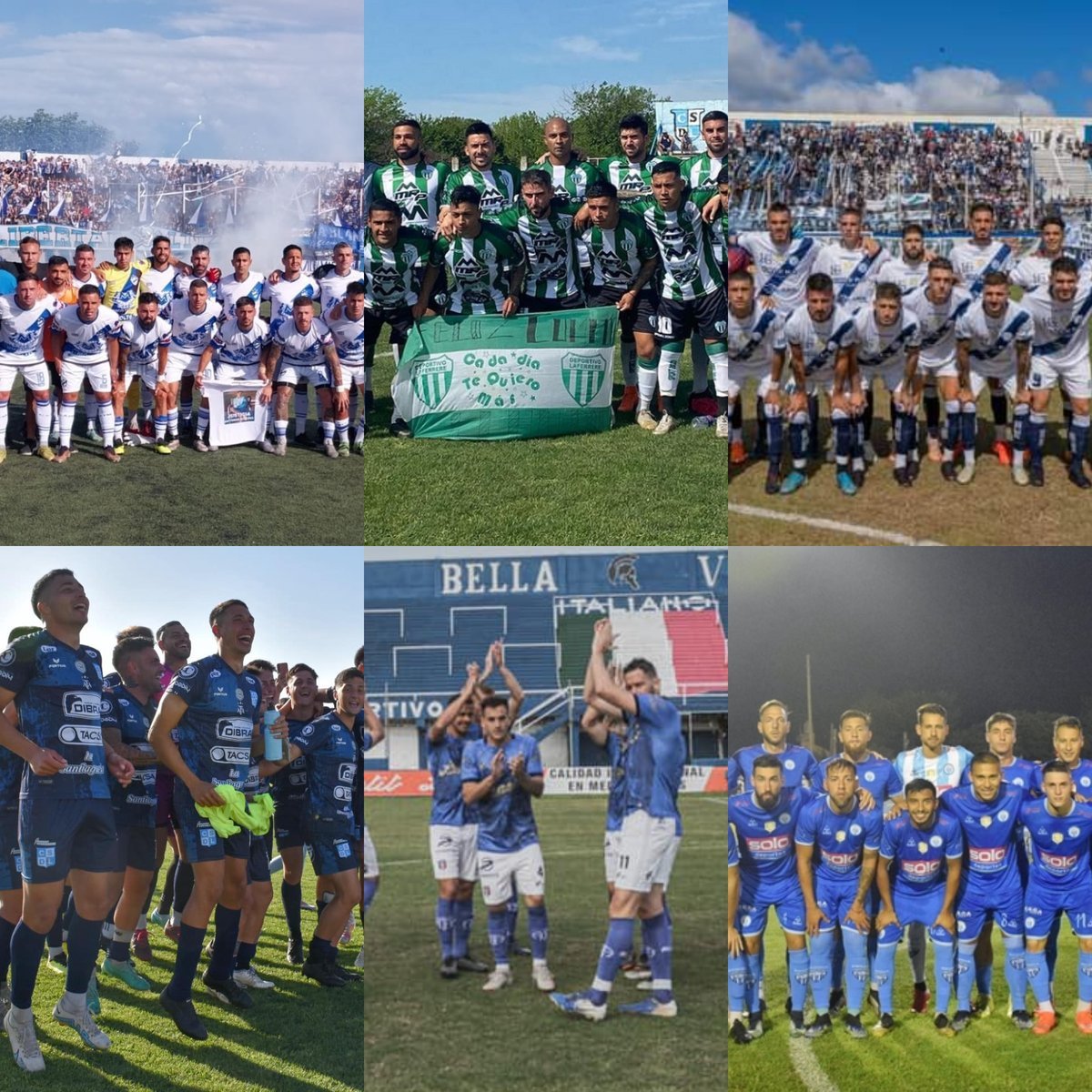 Midland, Laferrere, Deportivo Merlo, Liniers, Italiano y Argentino.