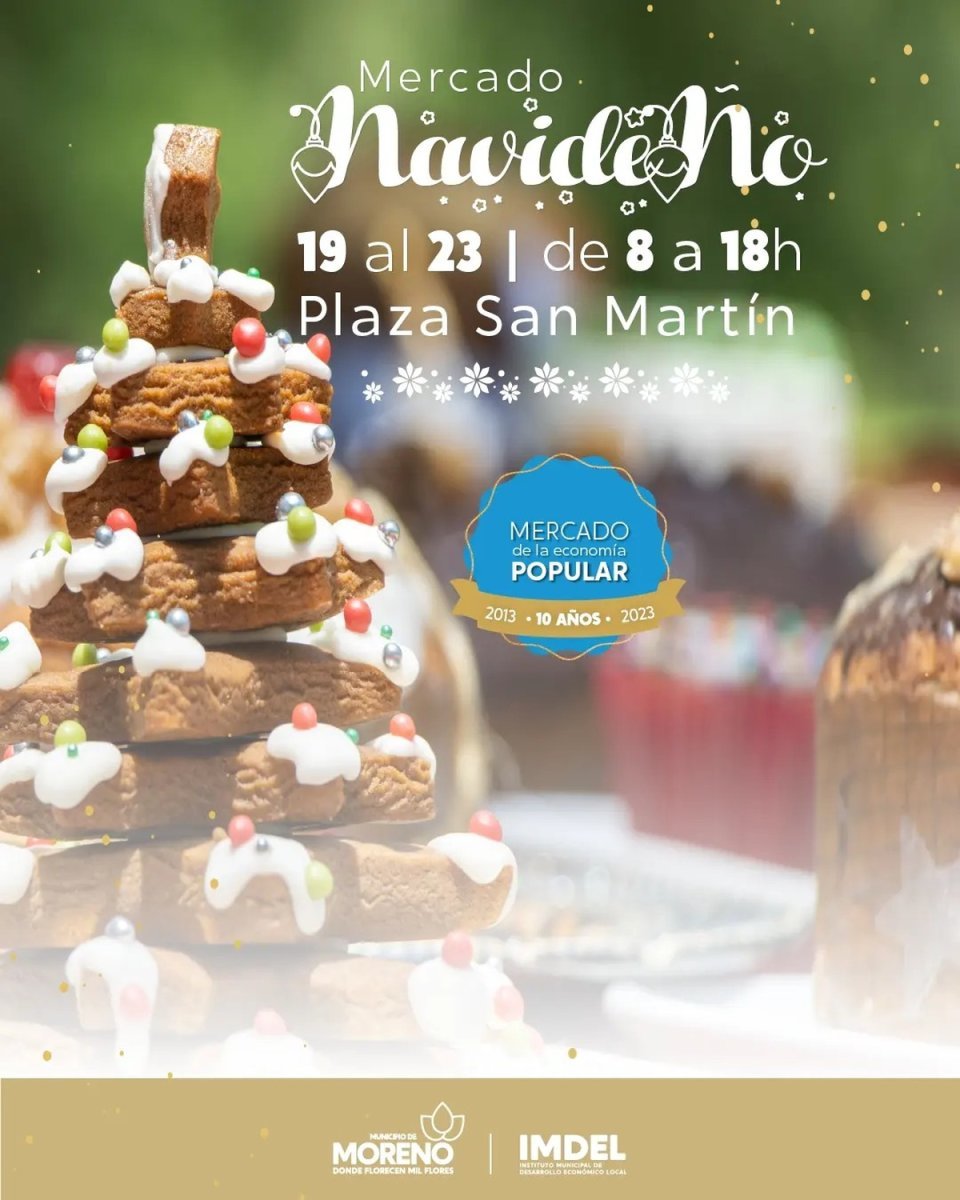 Navidad: Moreno tendr&aacute; su mercado a precios populares.