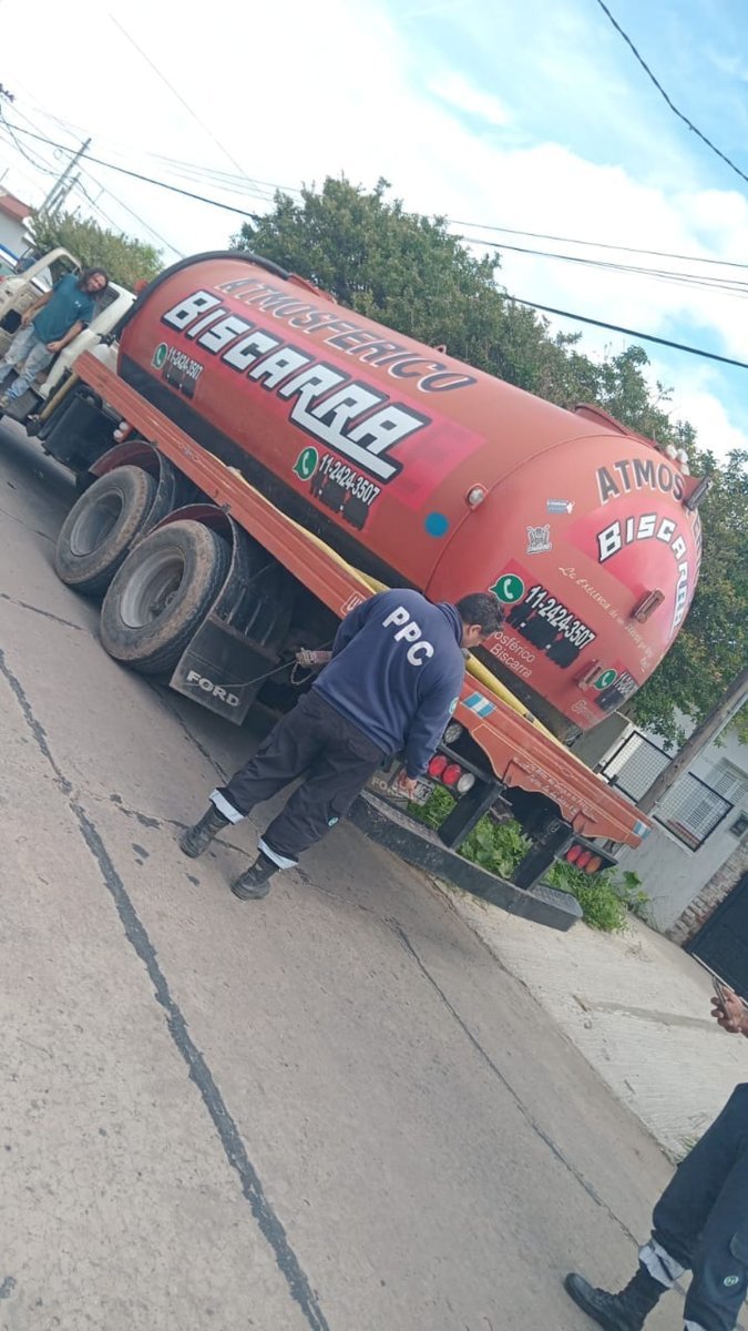 El cisterna secuestrado en Libertad.