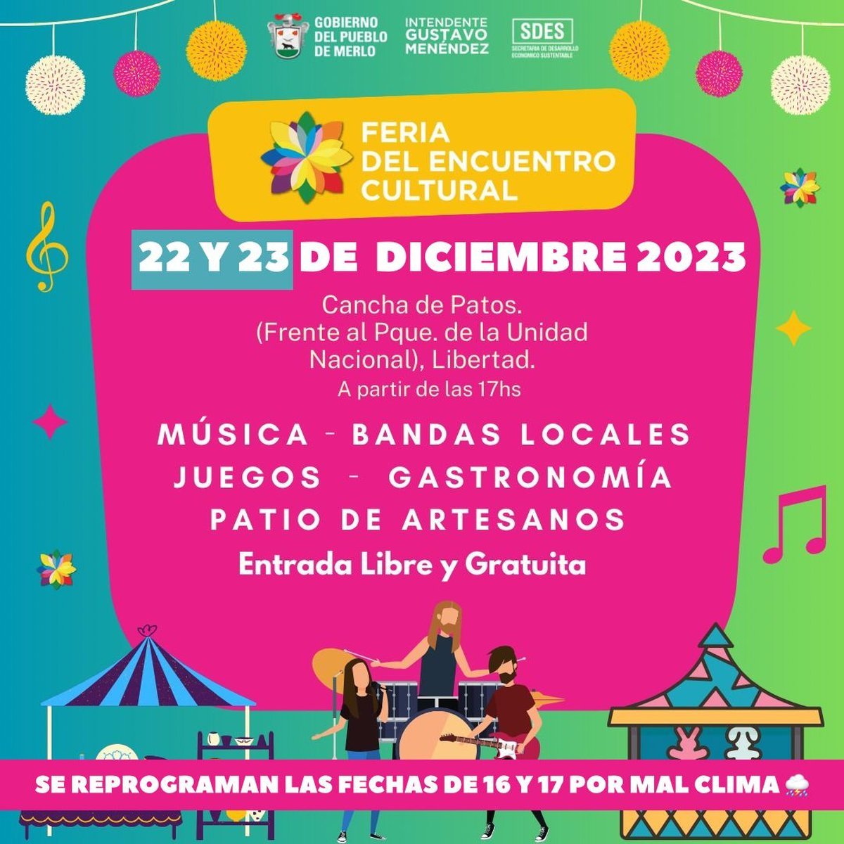Merlo recibe nuevamente la Feria del Encuentro Cultural.