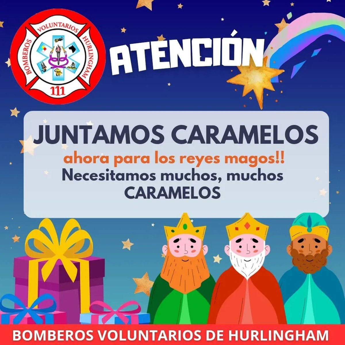 La colecta de los Bomberos Voluntarios de Hurlingham.