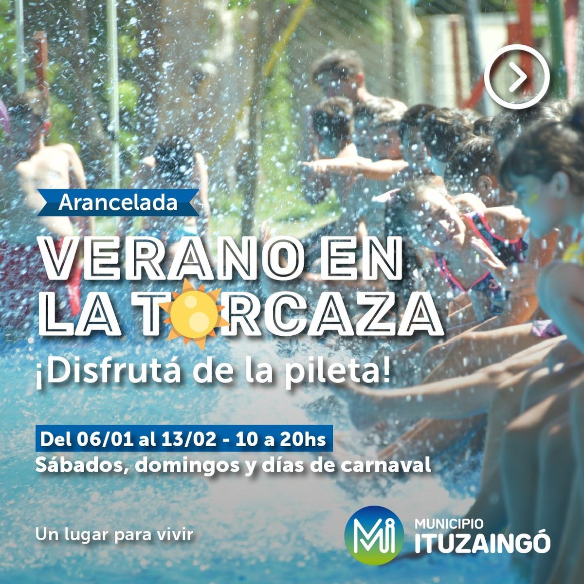 Verano 2024: c&oacute;mo reservar la pileta de La Torcaza Ituzaing&oacute;.