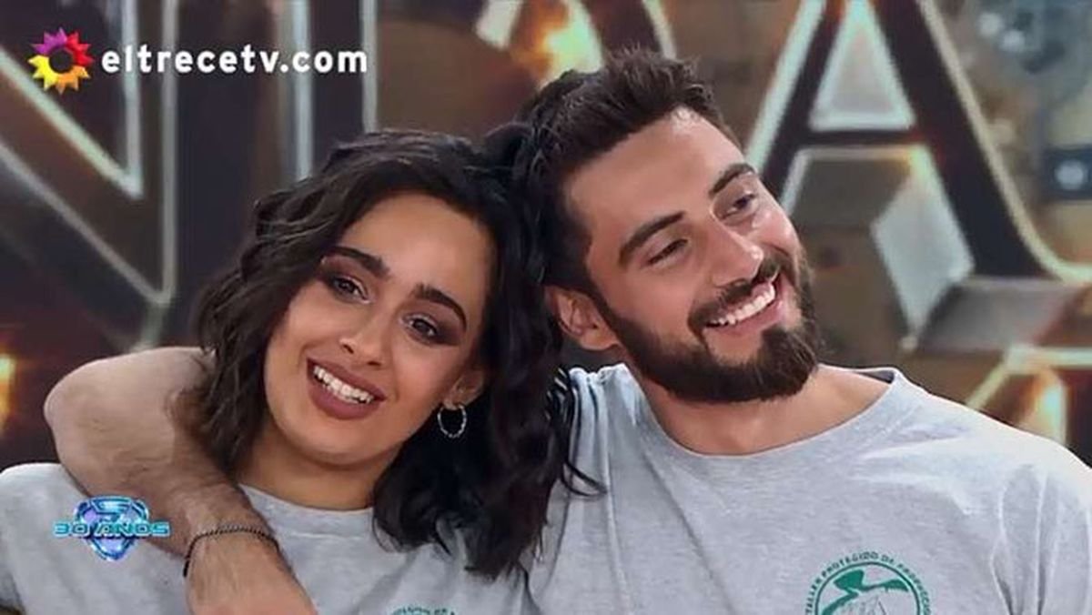 Nico Occhiato y Flor Jazm&iacute;n Pe&ntilde;a en el Bailando 2019.