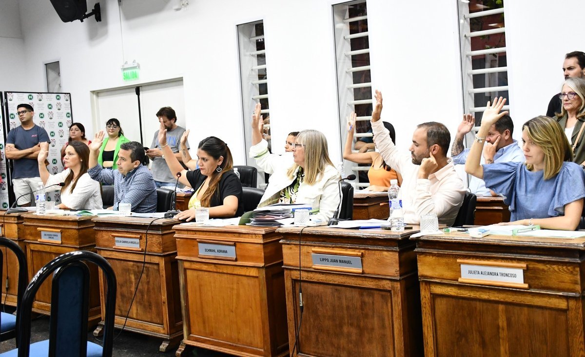 Sesi&oacute;n ordinaria de pr&oacute;rroga en el Concejo Deliberante de Merlo.