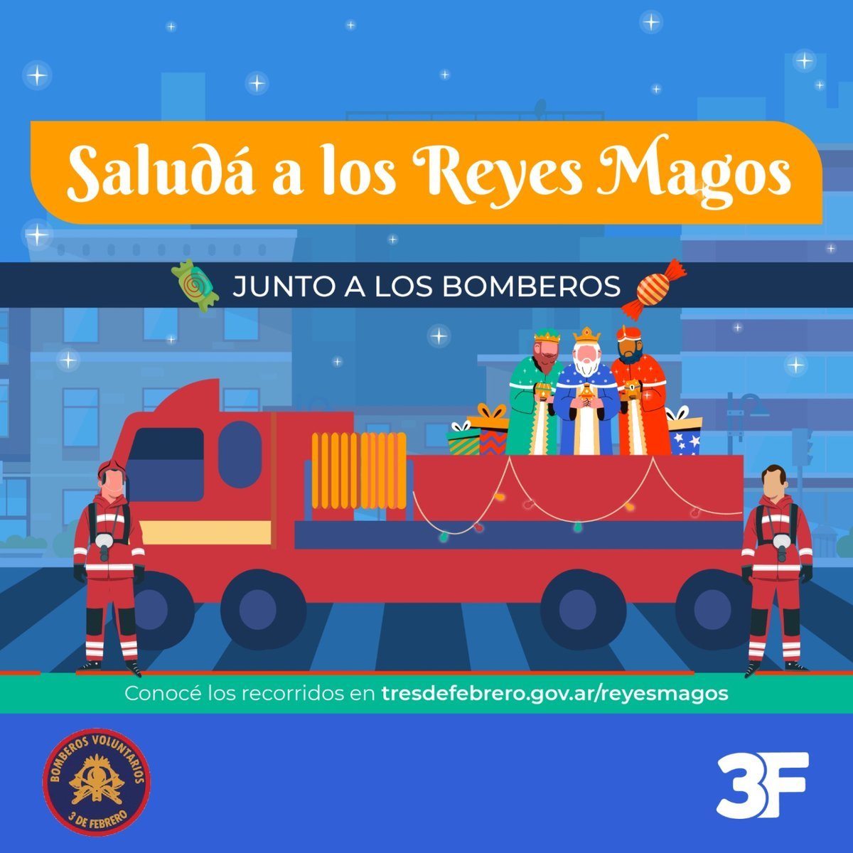Los Reyes Magos recorrer&aacute;n Tres de Febrero.