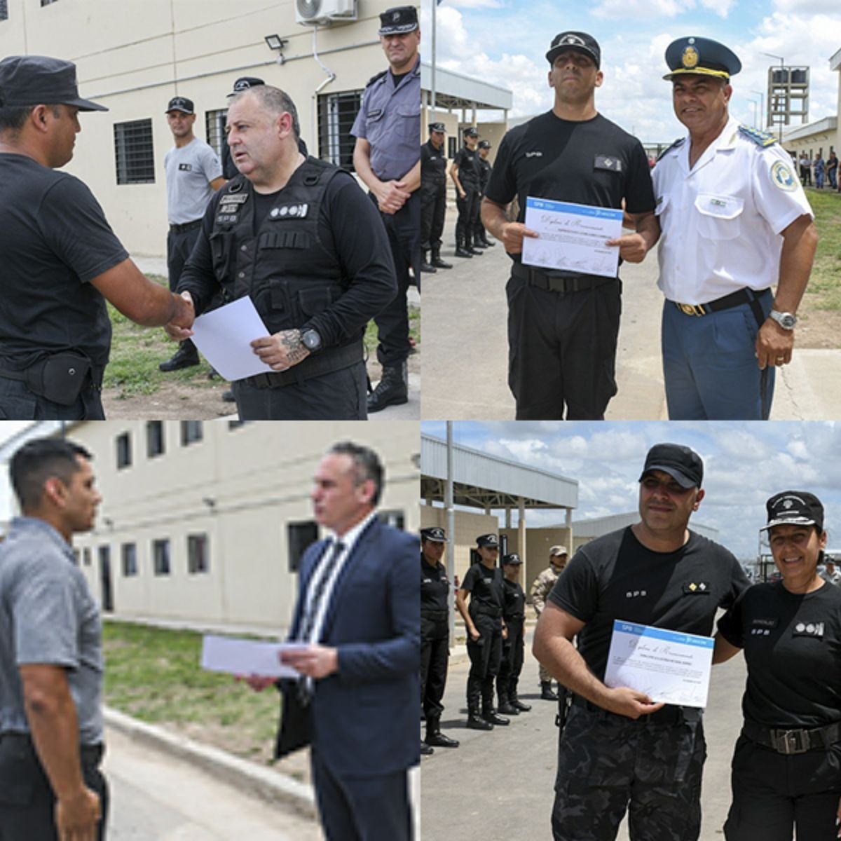 Los cuatro agentes reconocidos en Libertad.