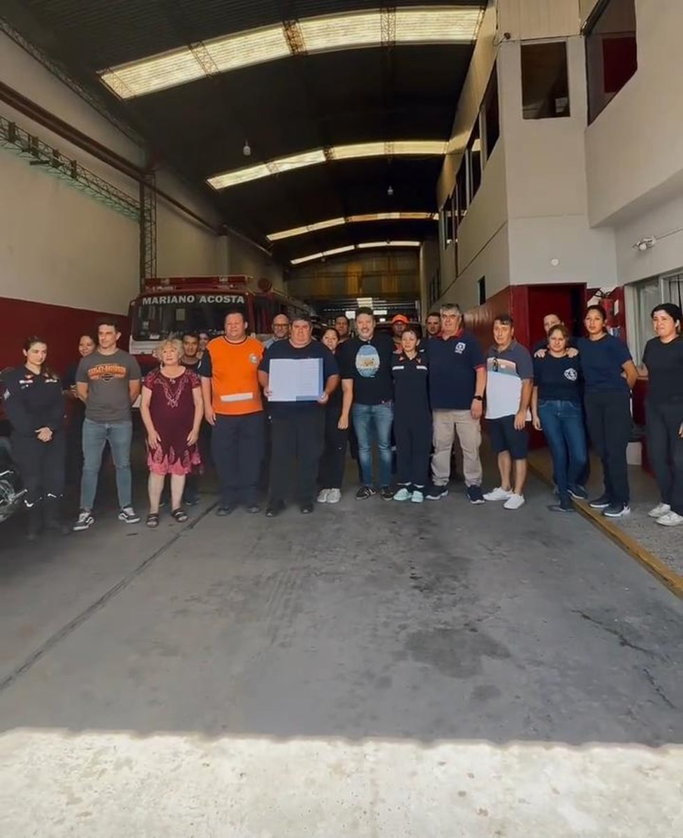 El t&iacute;tulo de dominio de los Bomberos Voluntarios de Mariano Acosta.