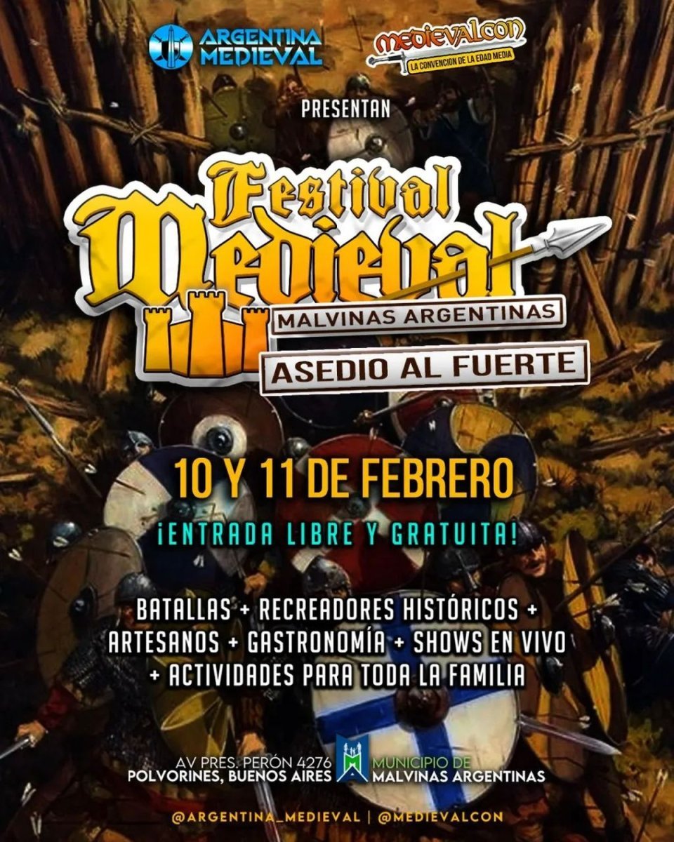 Llega una nueva edici&oacute;n del Festival Medieval a Malvinas Argentinas.