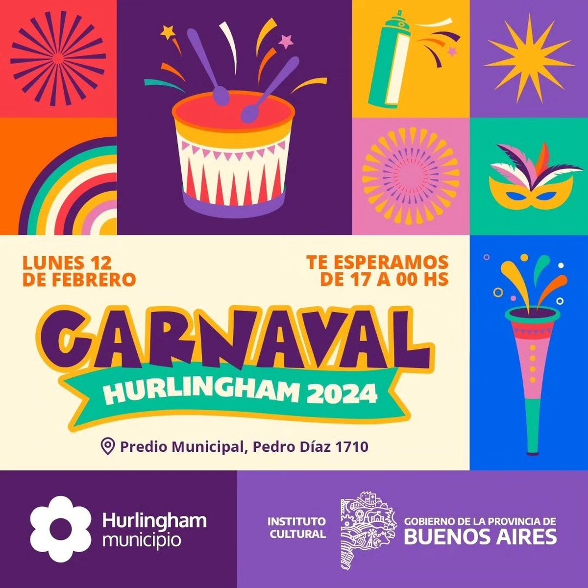 Vuelven los Carnavales a Hurlingham este fin de semana.