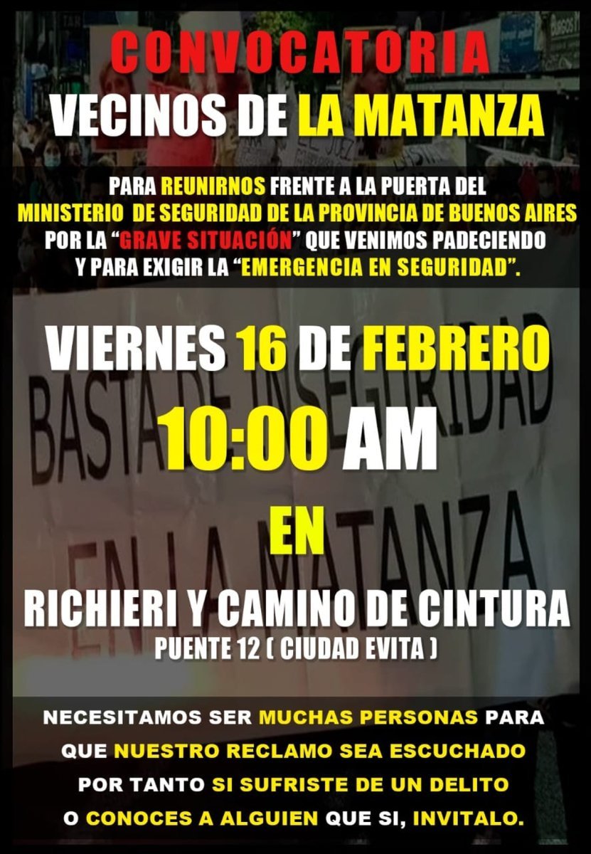 La primera de las marchas en La Matanza.