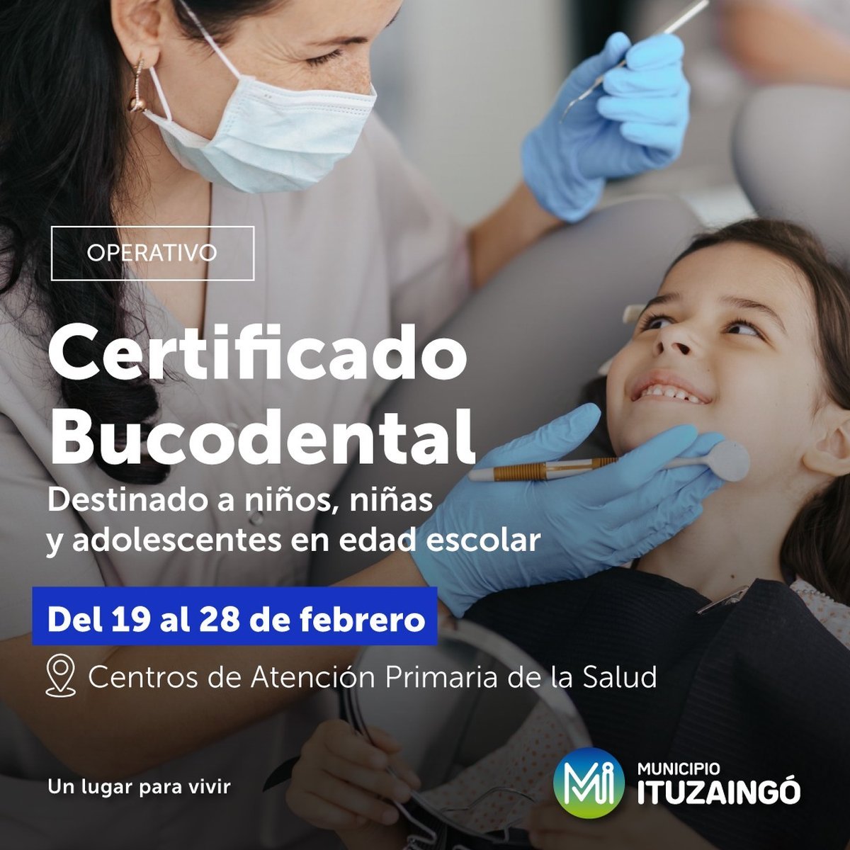 Ituzaing&oacute; realiza operativos de certificado bucodental.
