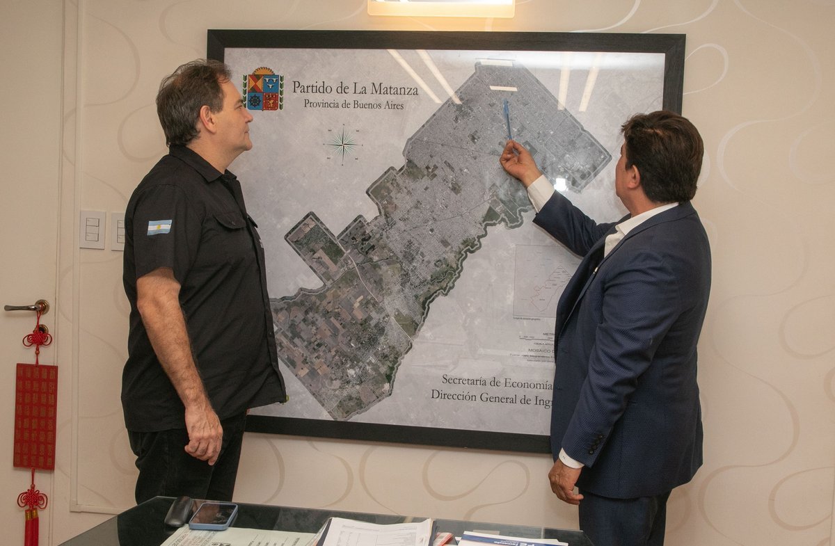 La reuni&oacute;n de Javier Alonso con el intendente de La Matanza.