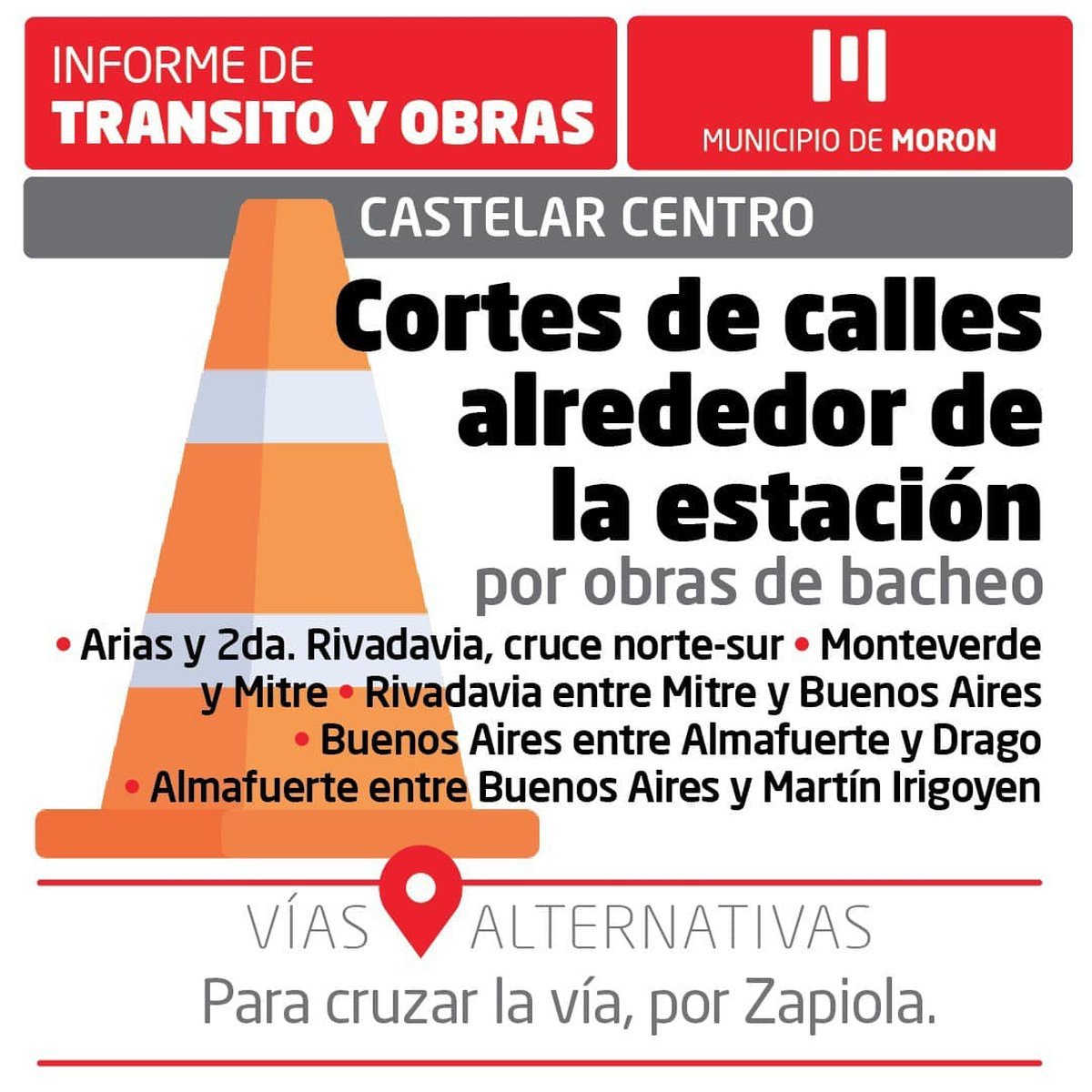 El anuncio de los cortes en Castelar.