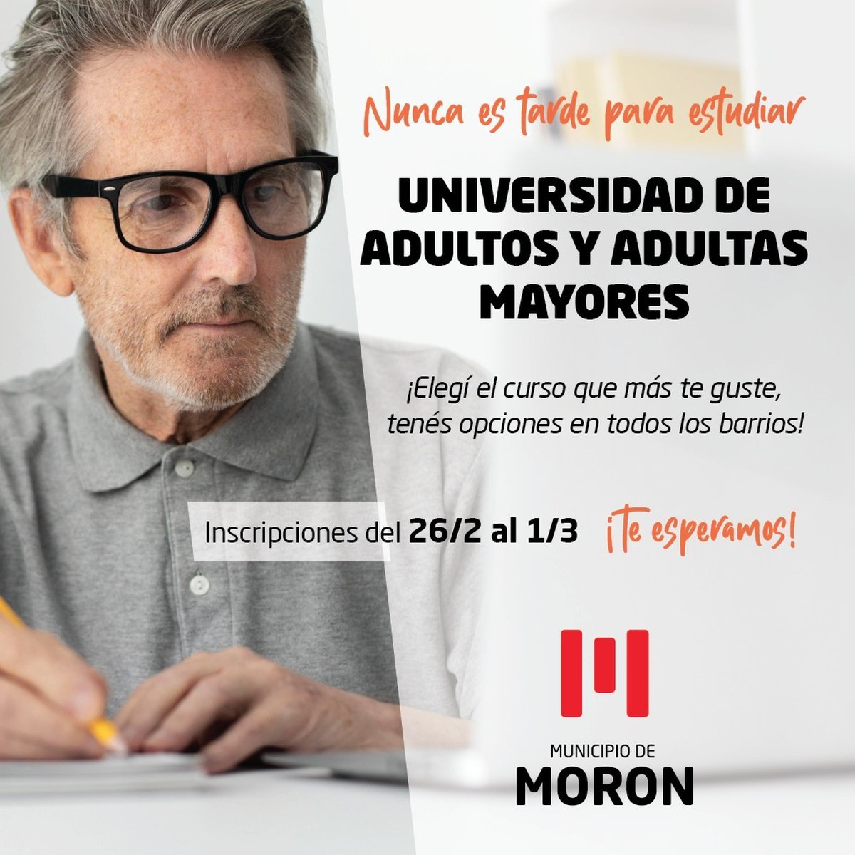 La Universidad de Adultos y Adultas Mayores de Mor&oacute;n abri&oacute; la inscripci&oacute;n.