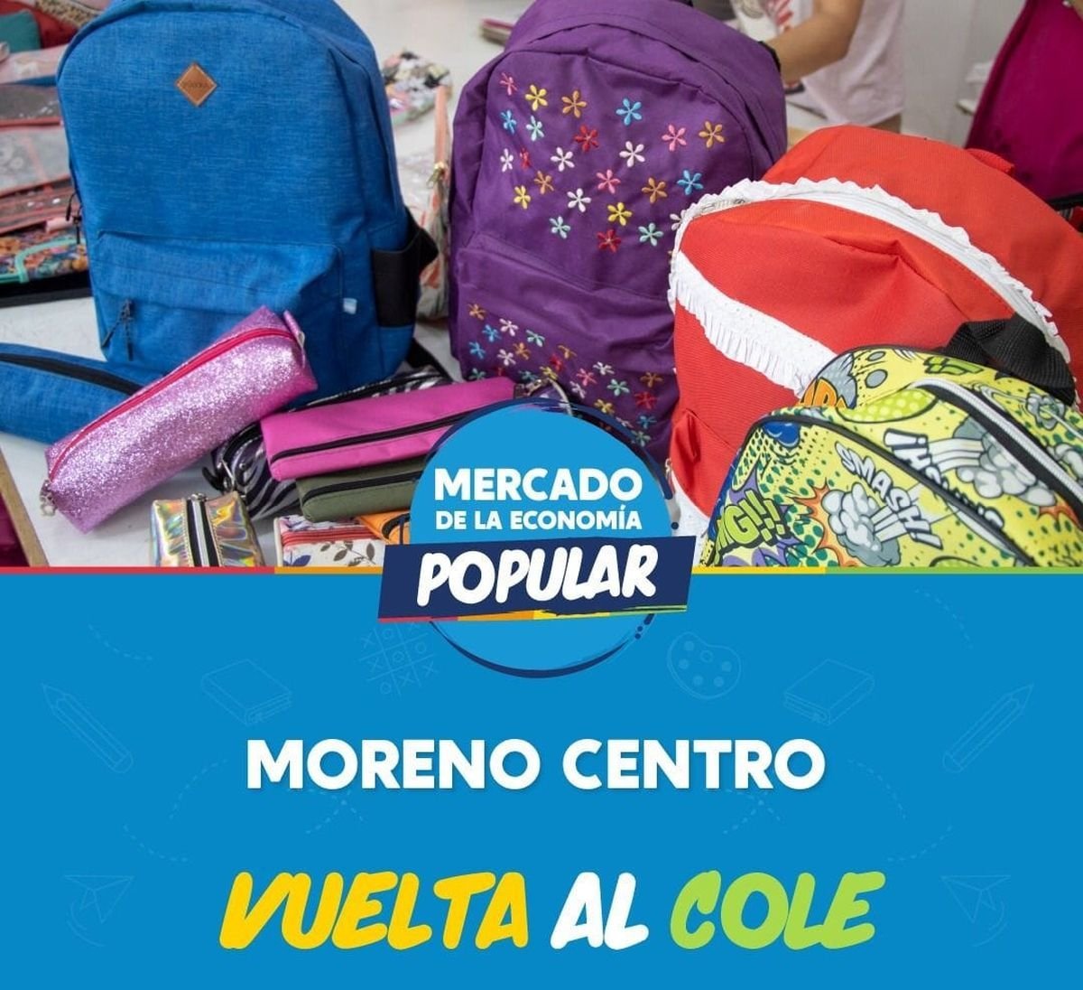 Habr&aacute; &uacute;tiles escolares en los mercados de Moreno.