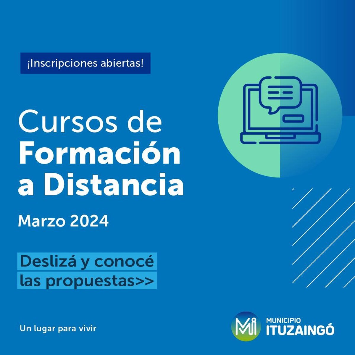 Marketing digital, operador de PC y m&aacute;s cursos gratuitos a distancia en Ituzaing&oacute;.