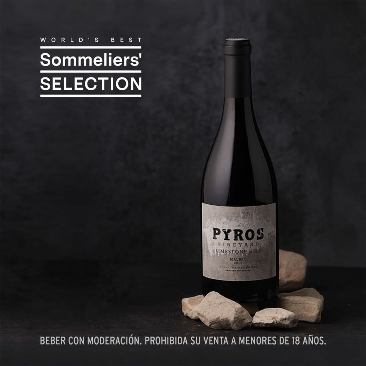Pyros Vineyard Limestone Hill de Salentein inclu&iacute;do en World Best Sommelier's Selection 2024.