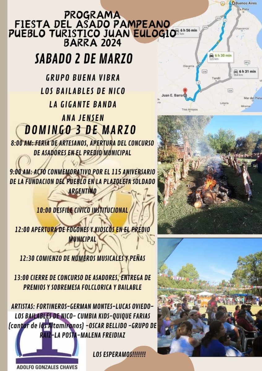 Se viene la Fiesta Provincial de Asado Pampeano a Adolfo Gonz&aacute;lez Chaves.