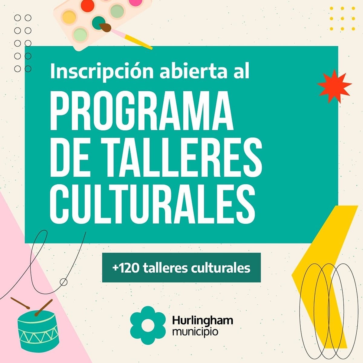 Talleres de artes visuales, danza, cine y m&aacute;s en Hurlingham.