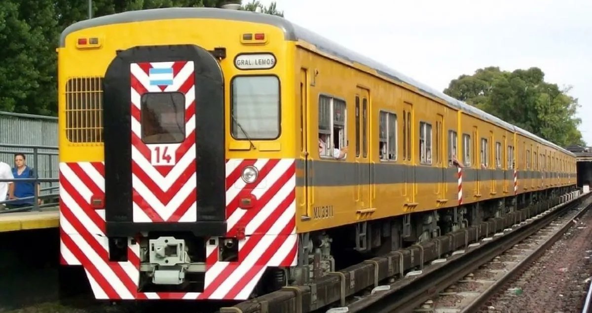 La formaci&oacute;n n&uacute;mero 14 del Tren Urquiza.