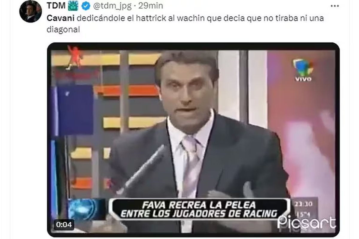 Memes del hat-trick de Cavani en Boca.