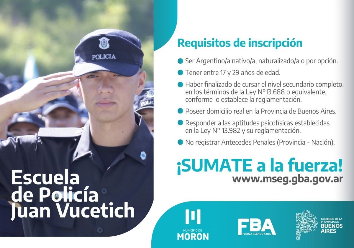 C&oacute;mo sumarse a las fuerzas policiales de la Provincia de Buenos Aires.