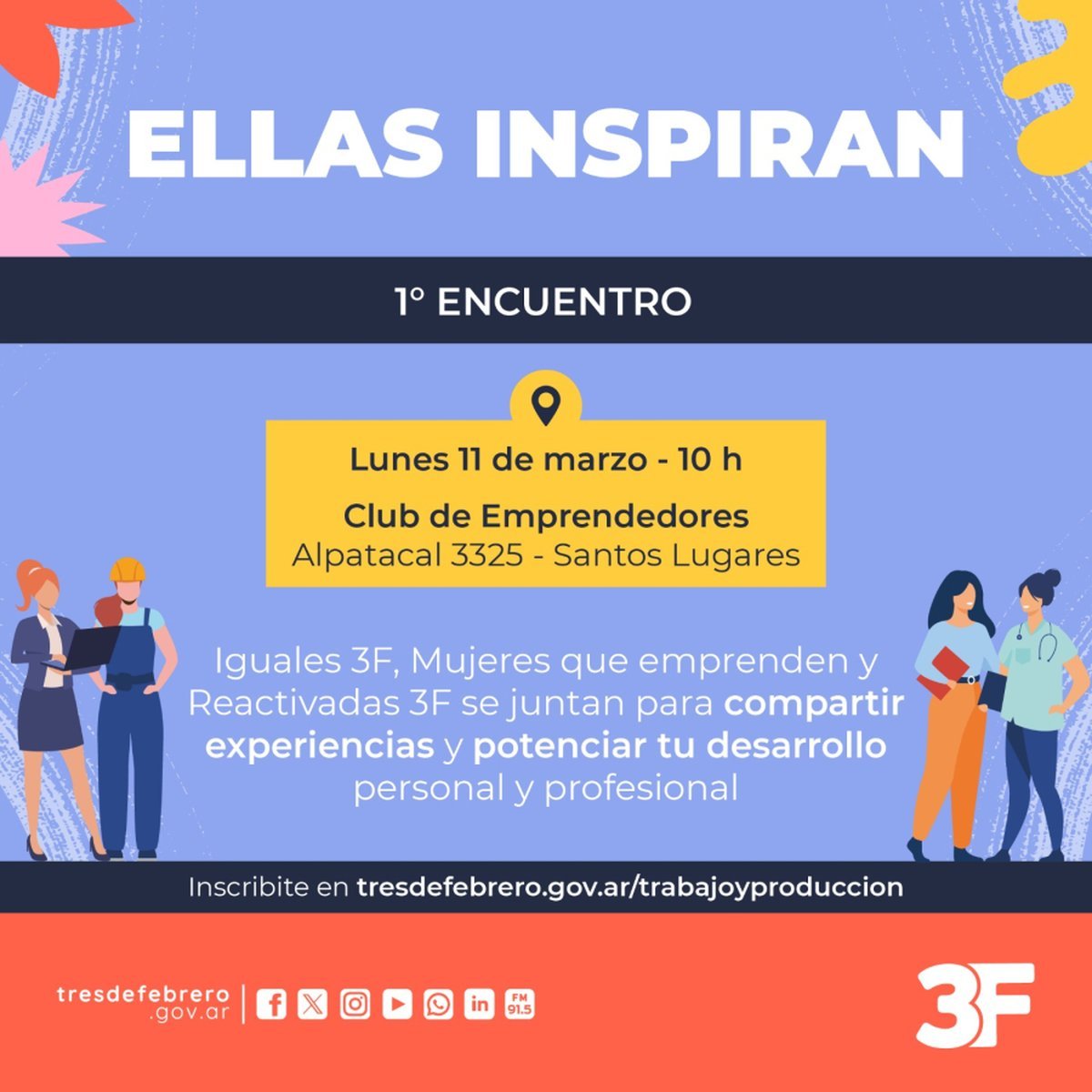 Tres de Febrero: habr&aacute; varios encuentros para mujeres emprendedoras.