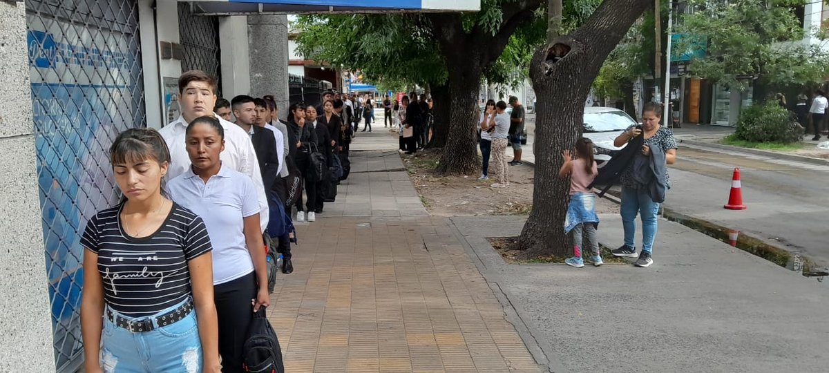Los aspirantes de Merlo a ser polic&iacute;as.