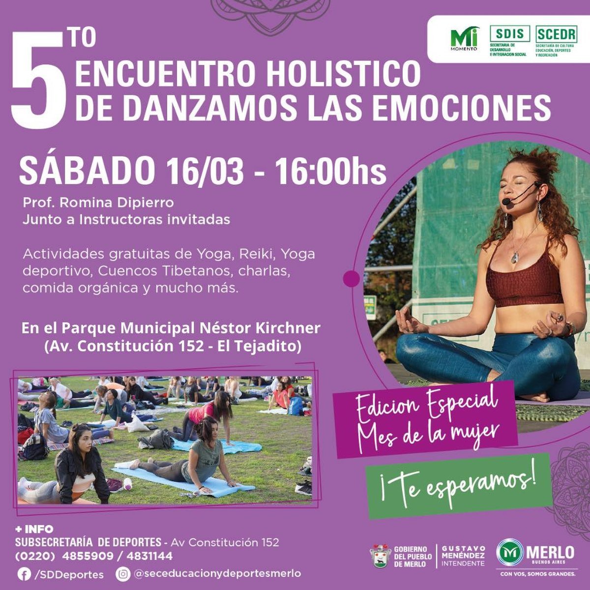 Se viene el 5to Encuentro Hol&iacute;stico a Merlo libre y gratuito.