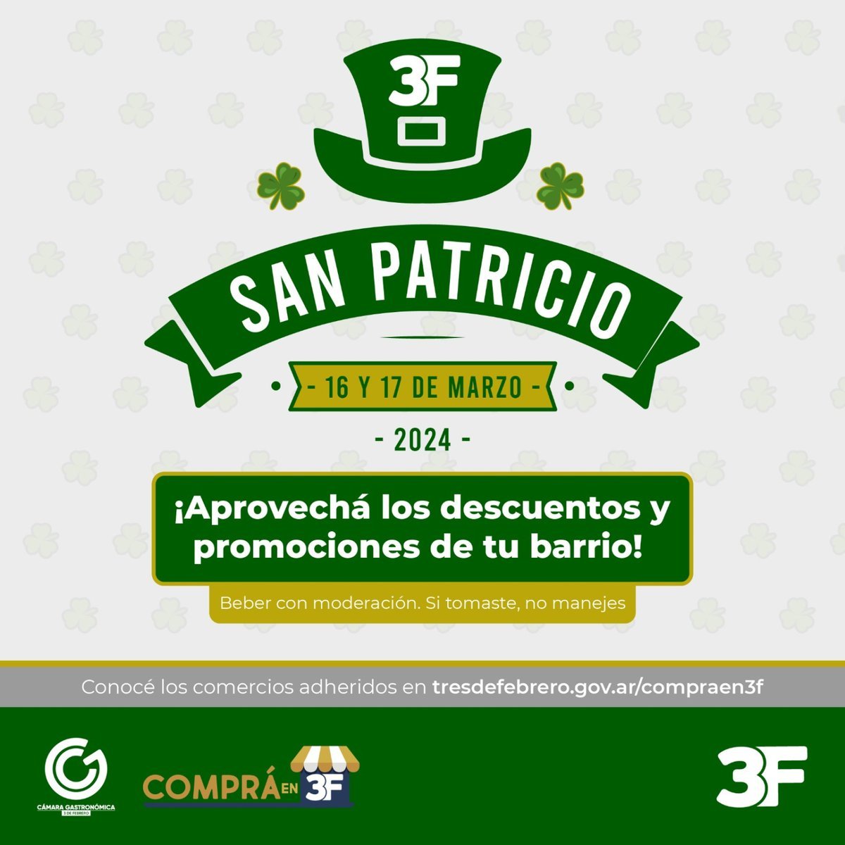 Cervecer&iacute;as de Tres de Febrero ofrecer&aacute;n descuentos para celebrar San Patricio.