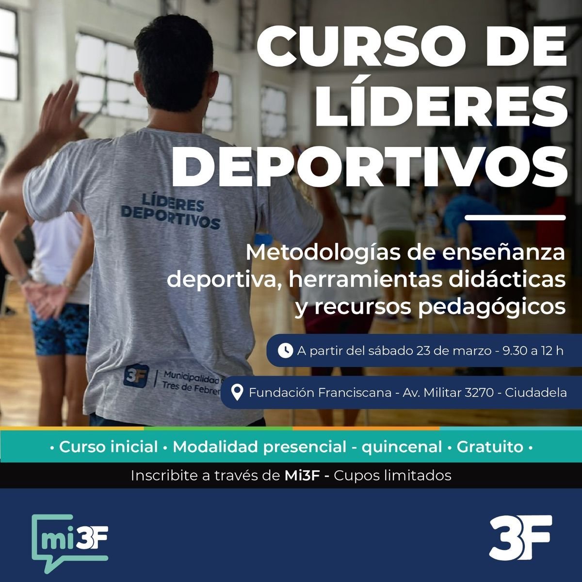 Curso L&iacute;deres Deportivos en Tres de Febrero