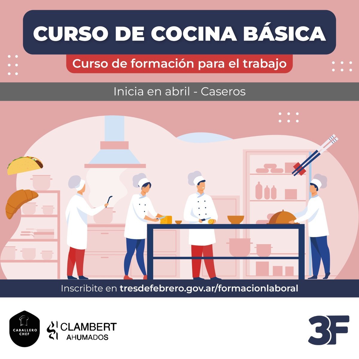 Nuevos cursos gratuitos con salida laboral en Tres de Febrero.