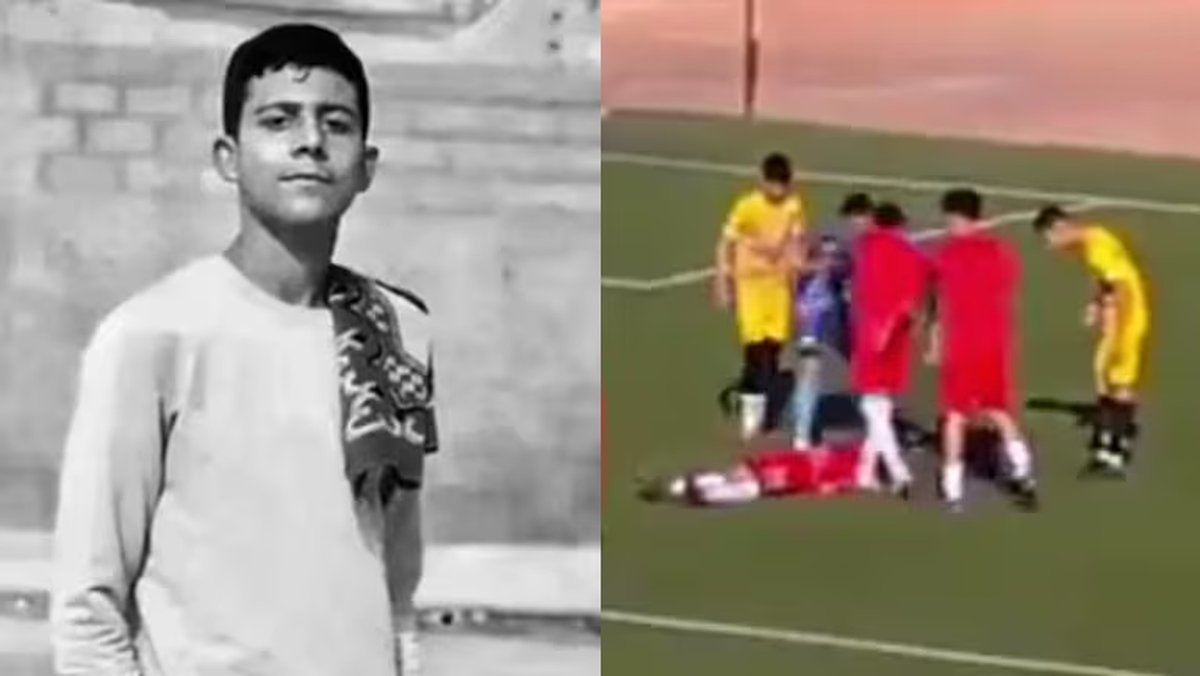 Muerte de Wassim Djezzar en el f&uacute;tbol de Argelia. Foto: captura.