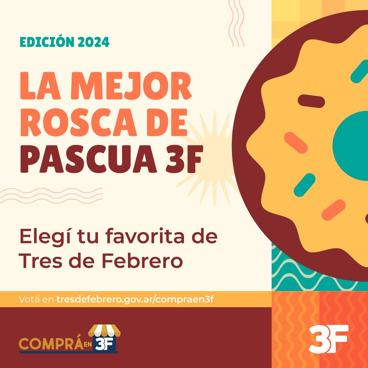 C&oacute;mo votar a la mejor rosca de Pascuas de Tres de Febrero y ganar premios.