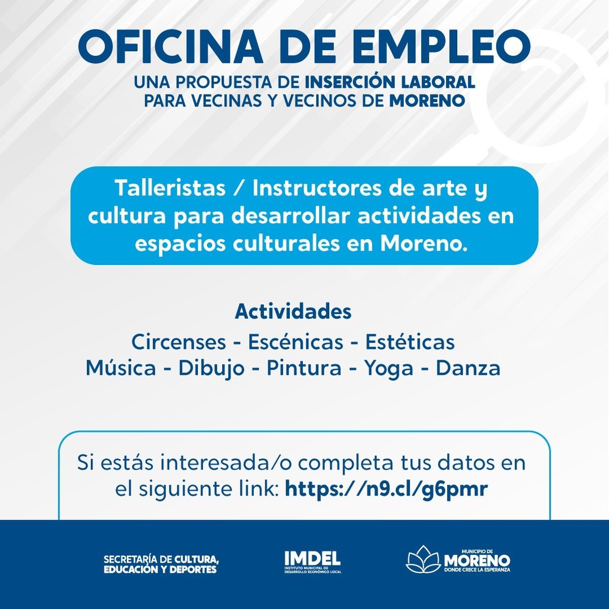 La oficina de empleo de Moreno lanzó nuevas búsquedas laborales | Viví ...