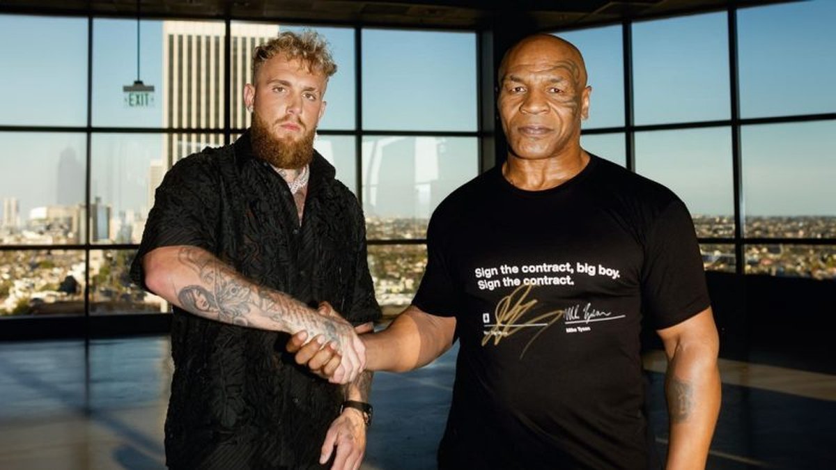 Jake Paul y Mike Tyson pelear&aacute;n en boxeo. Foto: The Rock.