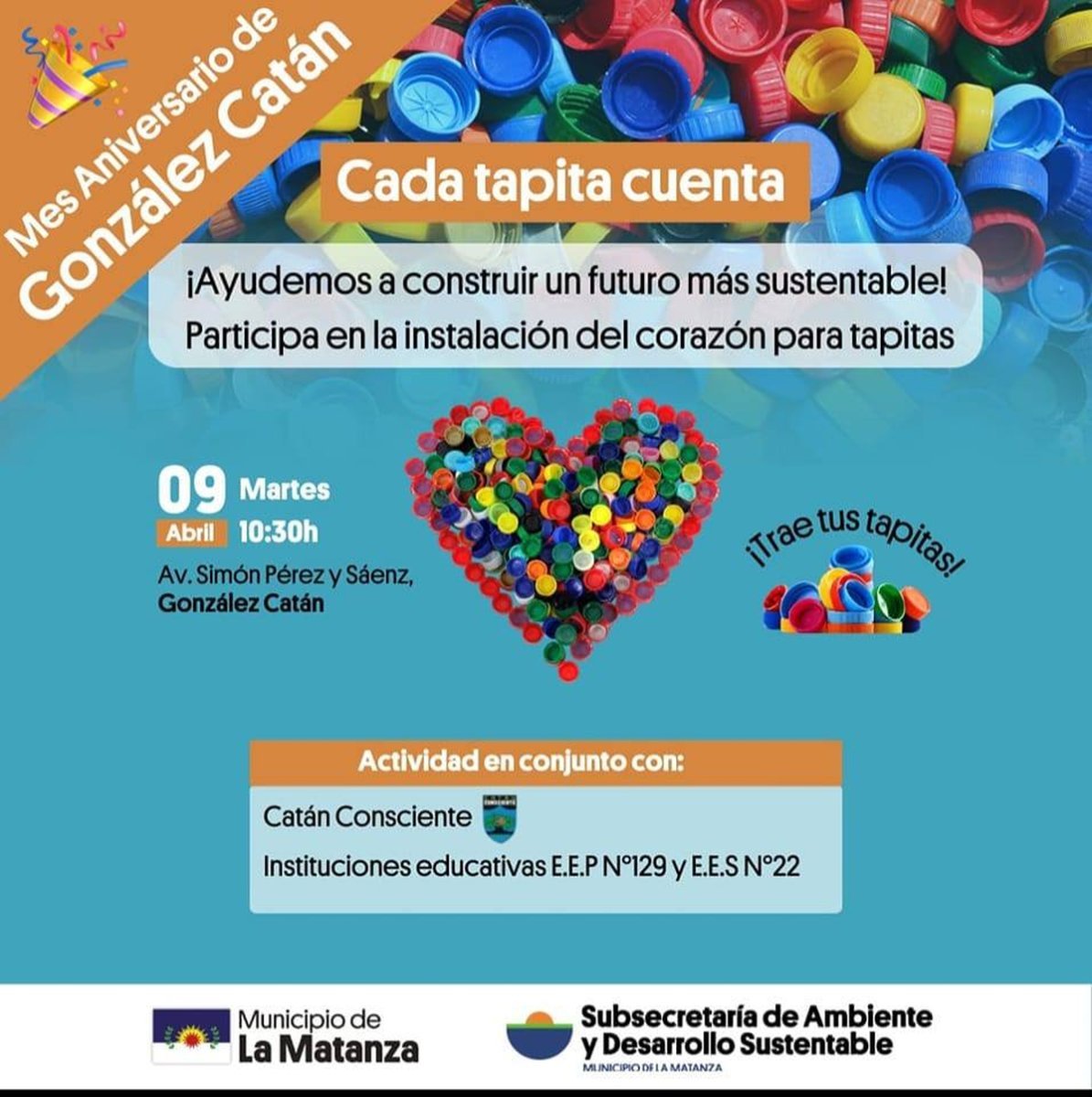 El flyer oficial del evento en Gonz&aacute;lez Cat&aacute;n.