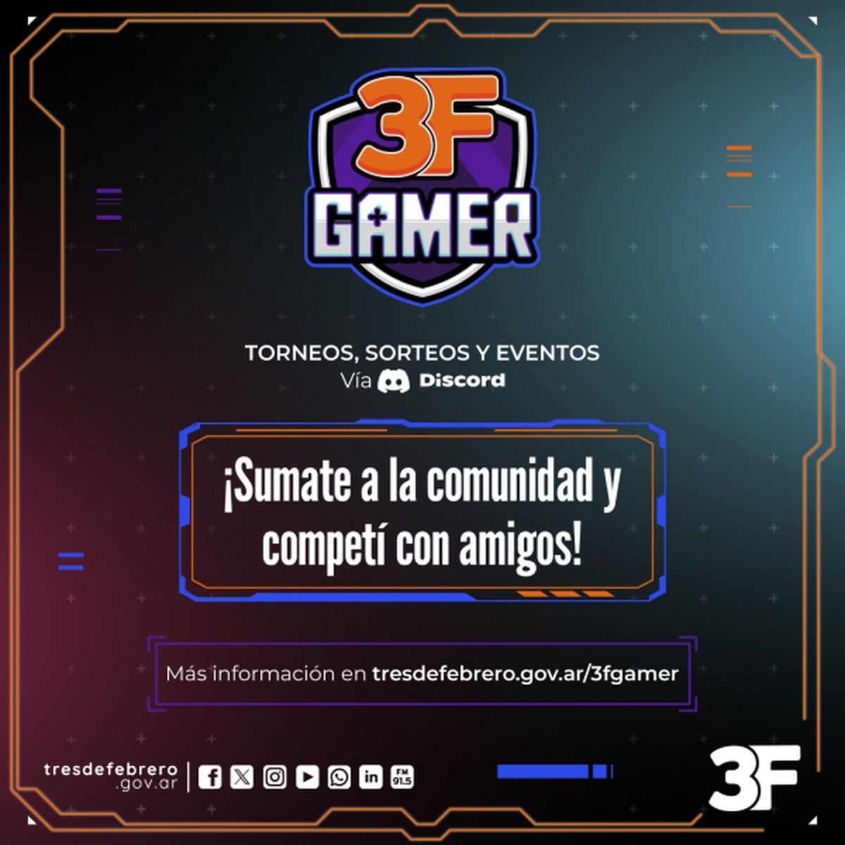 Comunidad gamer en Tres de Febrero.