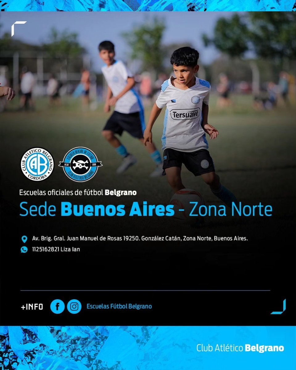 El flyer oficial de la escuelita de Gonz&aacute;lez Cat&aacute;n.