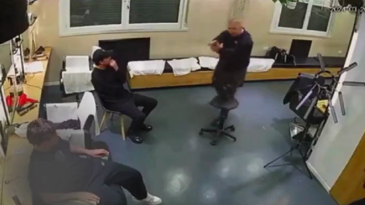 Captura de la c&aacute;mara de seguridad del comercio donde ocurri&oacute; el crimen.