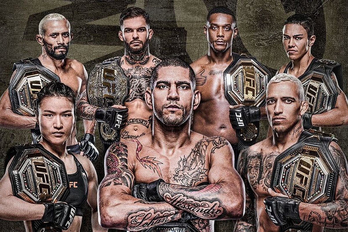 Algunos de los campeones que estar&aacute;n en la cartelera del UFC 300.