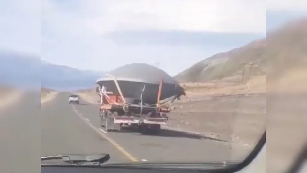&iquest;Un OVNI en Neuqu&eacute;n? Foto: captura de video.
